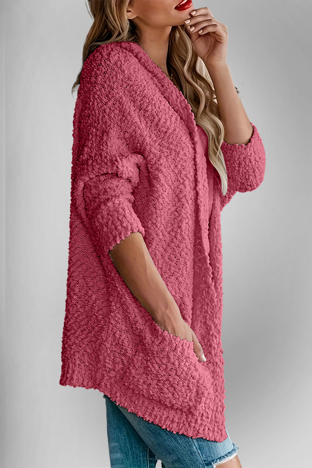 Levoire | Doppel Take Offene Front Long Manches Cardigan Avec Poches