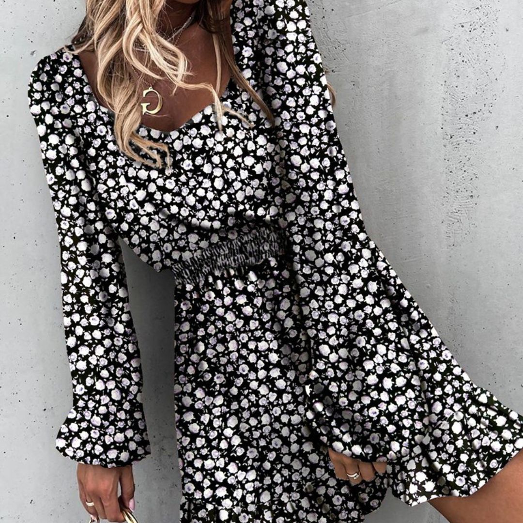 Levoire | Patrón De Corte Élégant Robe De Printemps Pour Femmes Blanc
