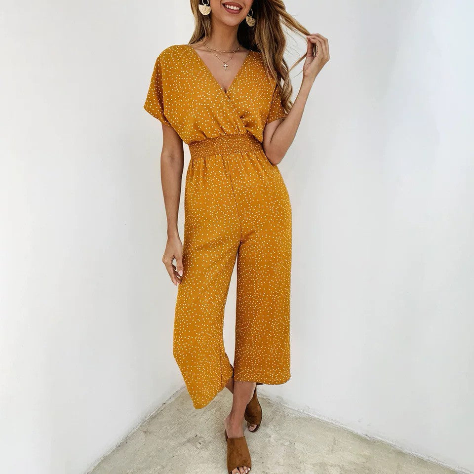 Levoire | Jumpsuit Féminin Stylé Avec Imprimé À Pois