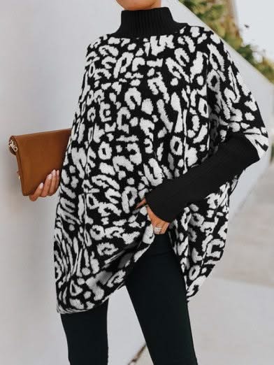 Levoire | Bouton Vertical Motif Léopard Noir