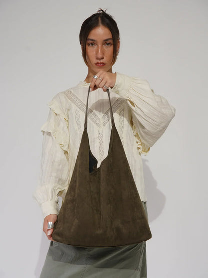 Levoire | Sac à bandoulière en daim doux