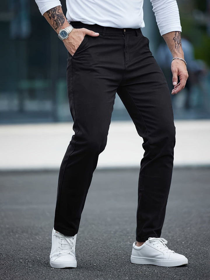 Levoire | Pantalon En Coton Slim Fit Pour Homme Avec Broderie Couleurs De Saison