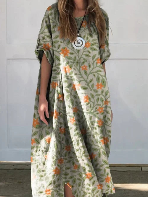 Levoire | Robe Longue Avec Coupe Confortable Vert