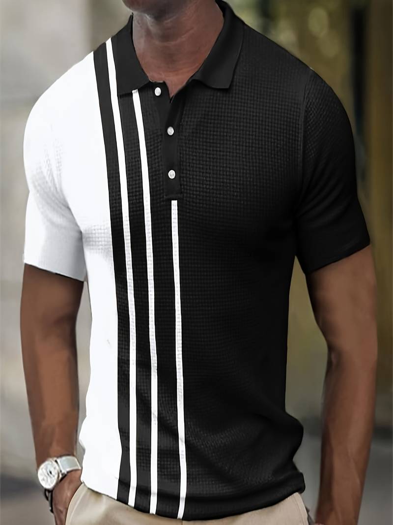 Levoire | Chemise En Bloc De Couleur À Carreaux Et Rayures Noir