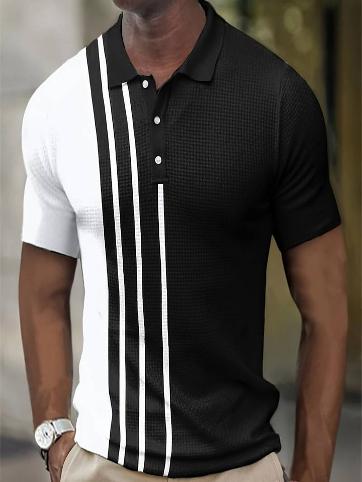 Levoire | Chemise En Bloc De Couleur À Carreaux Et Rayures Noir