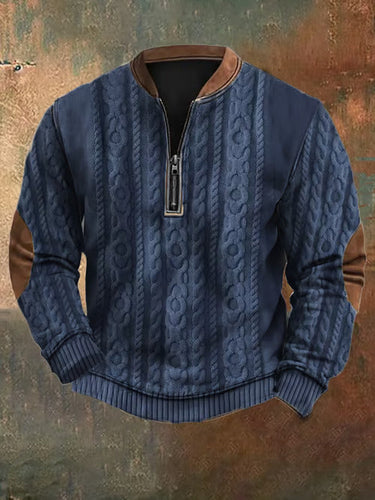 Levoire | Pull À Zip Confortable Au Look Vintage