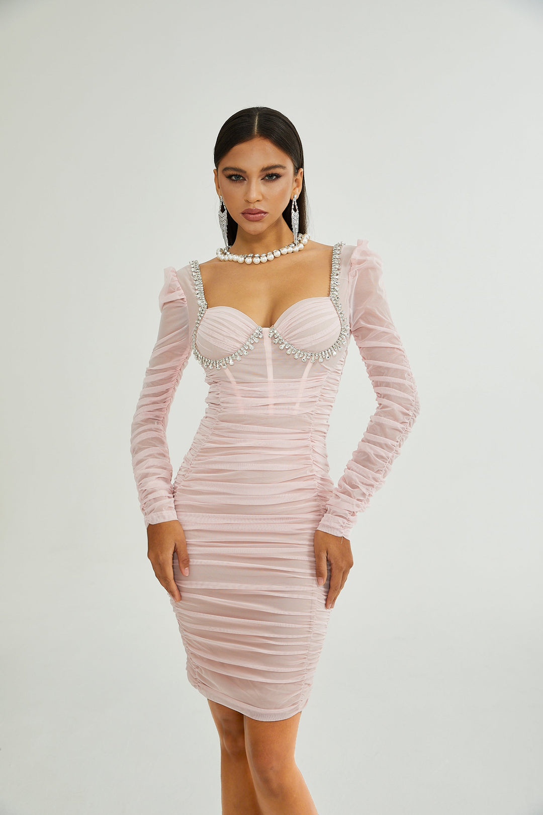Levoire | Robe Midi En Maille Rosier