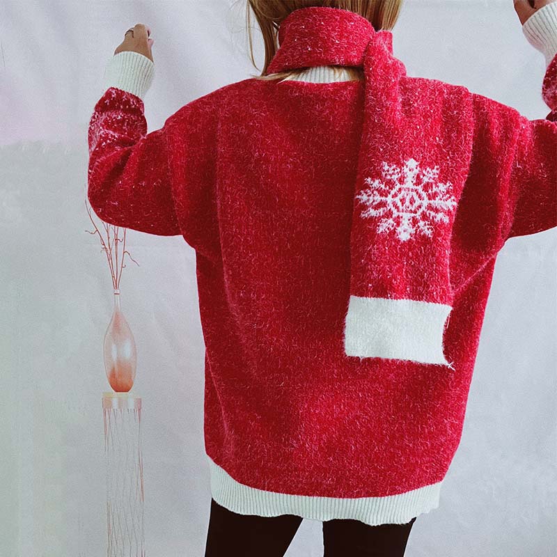 Levoire | Deux Pièces Pull Et Écharpe De Noël