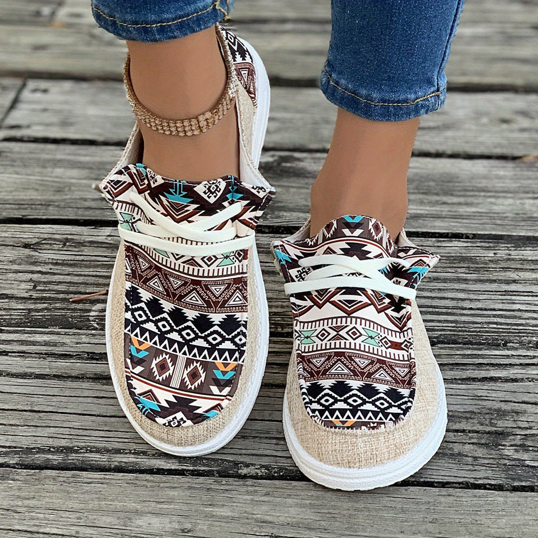 Levoire | Chaussures en toile avec impression