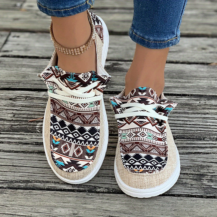 Levoire | Chaussures en toile avec impression