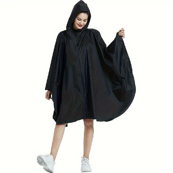 Levoire | Veste De Pluie Imperméable Avec Fermeture Éclair Et Poches Noir