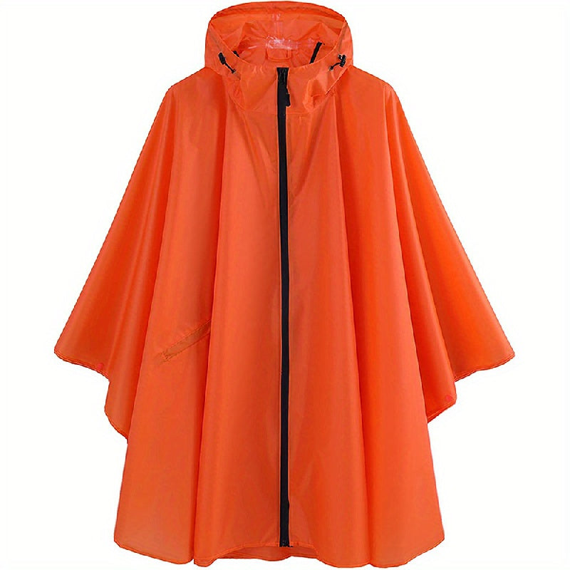 Levoire | Veste De Pluie Imperméable Avec Fermeture Éclair Et Poches Orange