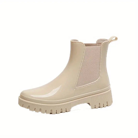 Levoire | Bottes Anti-Dérapantes Imperméables Avec Semelle Épaisse Et Excellente Adhérence Beige