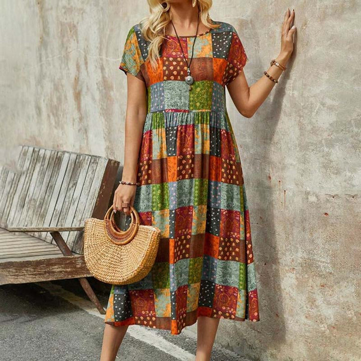 Levoire | À Carreaux Ethnique Vintage Multicolore