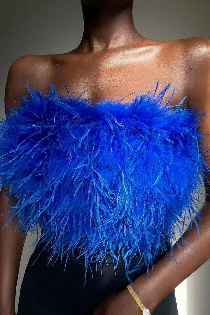 Levoire | Hauts Sans Manches Sexy Unicolores Bleu