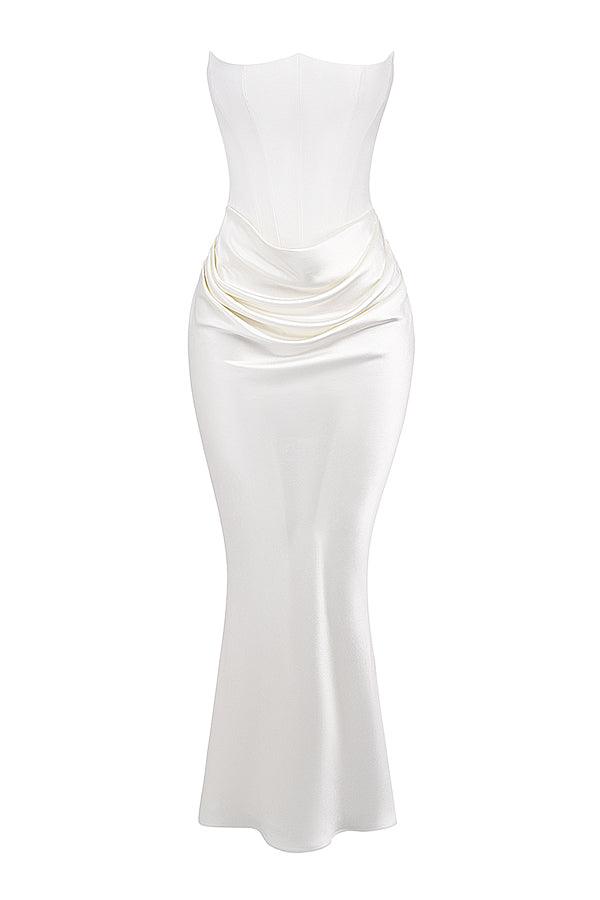 Levoire | Élégantes Sans Paule Corset Maxi Robe