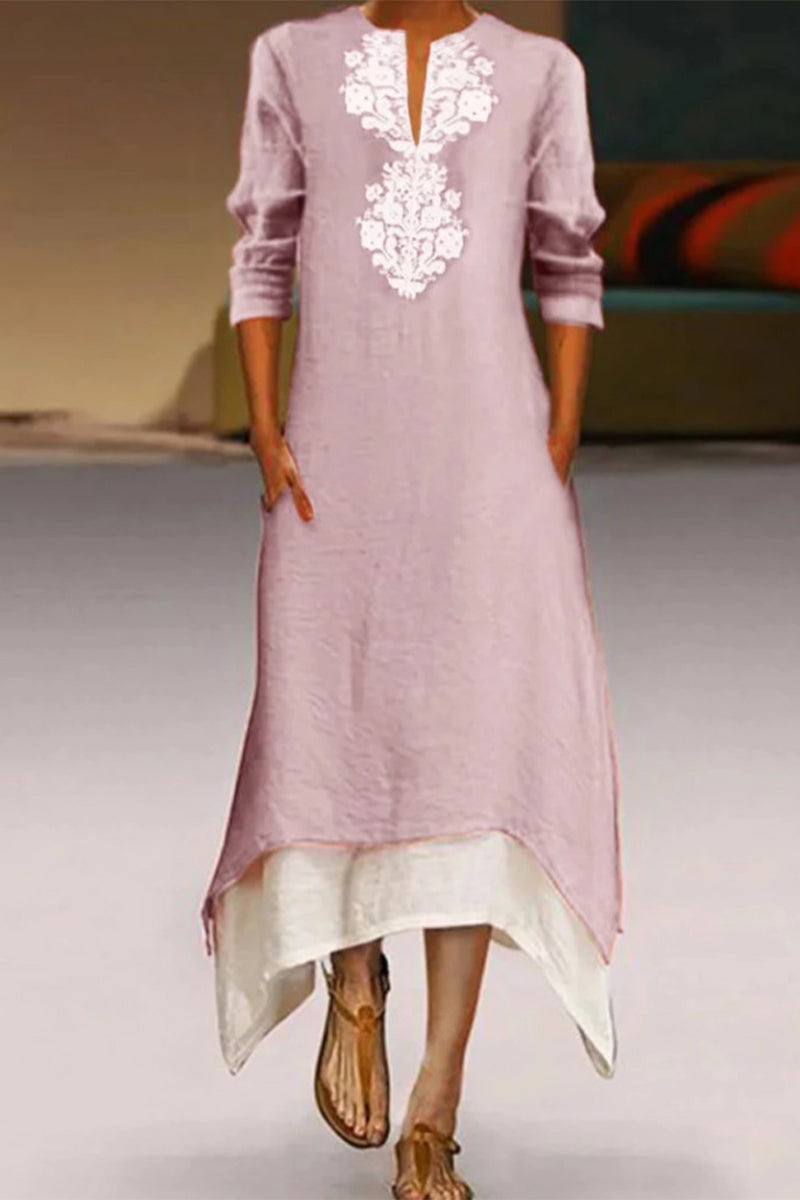 Levoire | O-cut A-line dresses Rosa