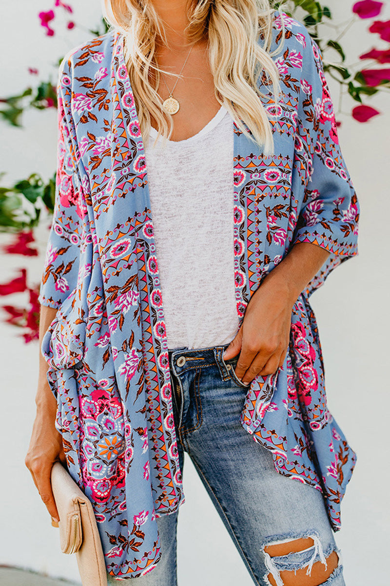 Levoire | Veste en tricot tendance Bleu ciel Une taille