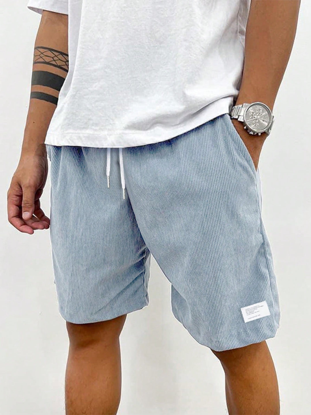 Levoire | Short Velours Léger Homme Été Bébé bleu