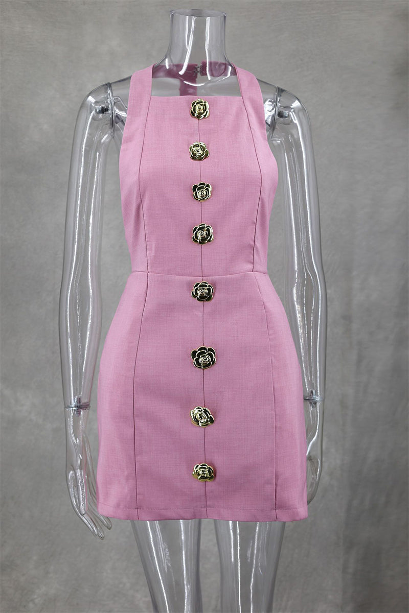 Levoire | Robes Sans Manches Unies Avec Des Fleurs À Col Rond