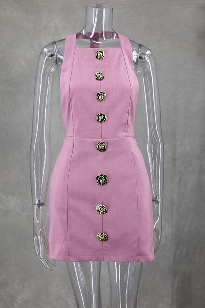 Levoire | Robes Sans Manches Unies Avec Des Fleurs À Col Rond