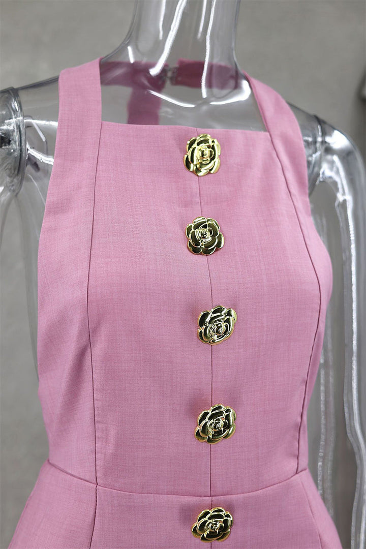 Levoire | Robes Sans Manches Unies Avec Des Fleurs À Col Rond