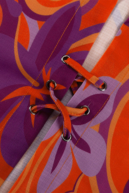 Levoire | Élégante Robe Chemise À Col Rabattu Avec Des Fleurs