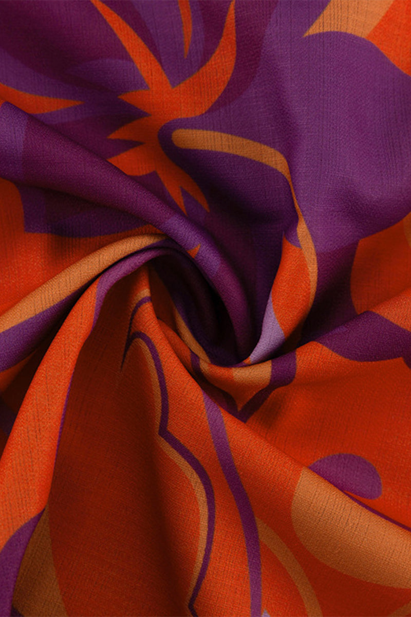 Levoire | Élégante Robe Chemise À Col Rabattu Avec Des Fleurs