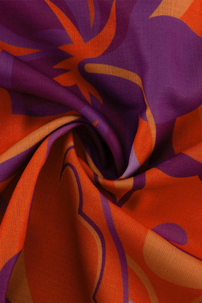 Levoire | Élégante Robe Chemise À Col Rabattu Avec Des Fleurs