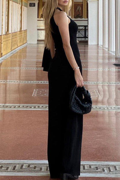 Levoire | Robe Jupe Chic Élégante Unicolore Col En Biais