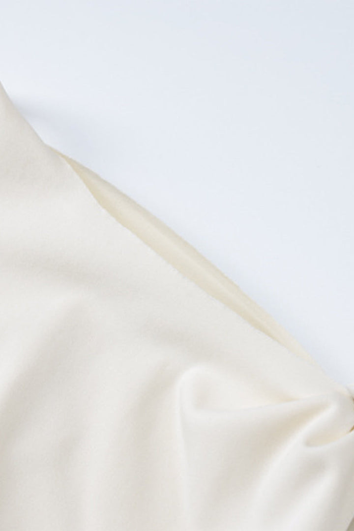 Levoire | Robe Jupe Chic Élégante Unicolore Col En Biais