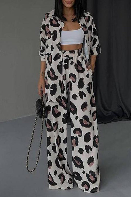 Levoire | Sac À Imprimé Géométrique Quotidien À Col Rabattu À Manches Longues En Deux Pièces