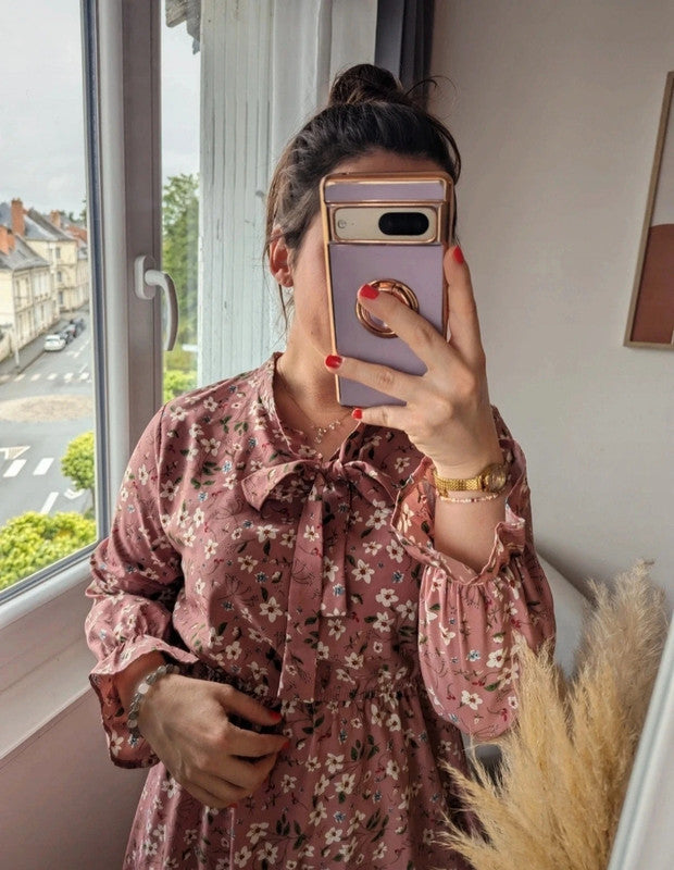 Levoire | Robe En Soie Avec Un Élégant Motif Floral
