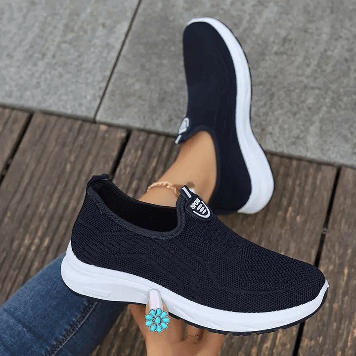 Levoire | Baskets Mesh De Loisirs De Couleur Unie DZ-YF8 bleu marine