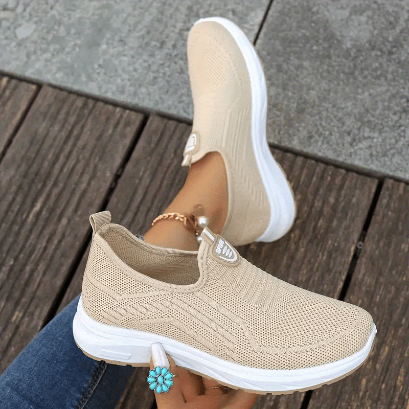 Levoire | Baskets Mesh De Loisirs De Couleur Unie DZ-YF8 Khaki