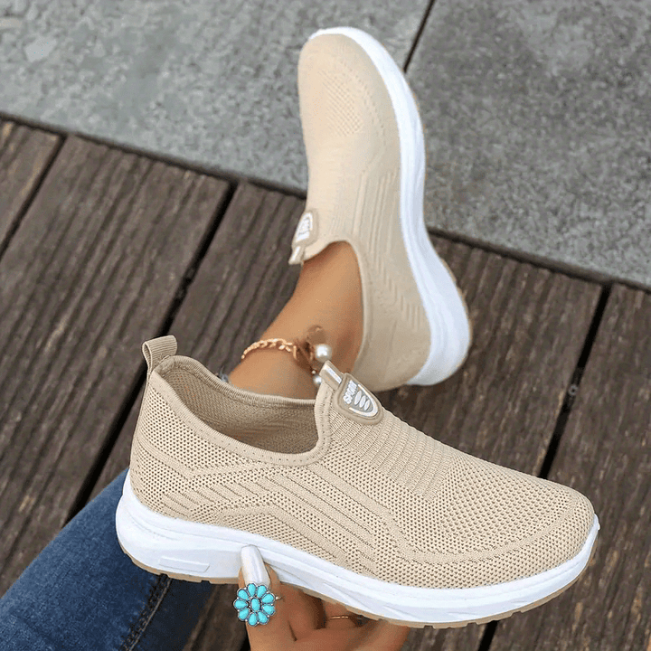 Levoire | Baskets Mesh De Loisirs De Couleur Unie DZ-YF8 Khaki