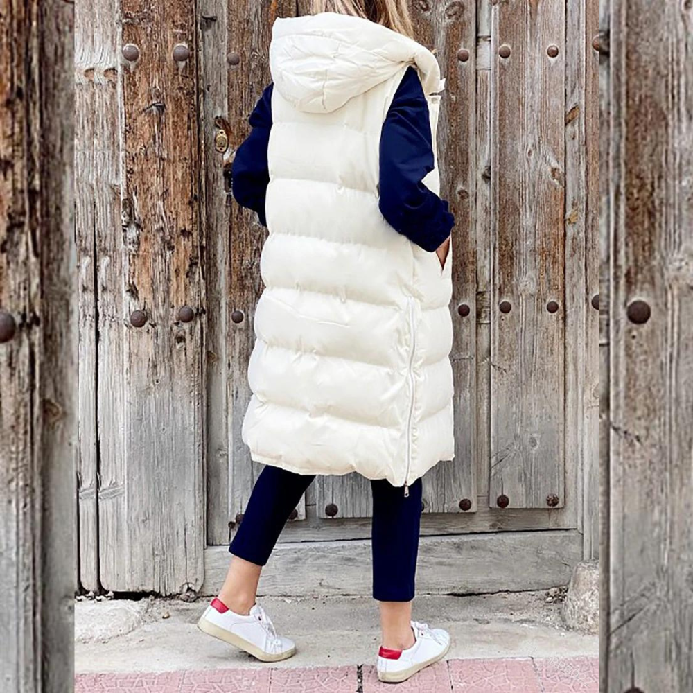 Levoire | Style Long Gilet Avec Capuche