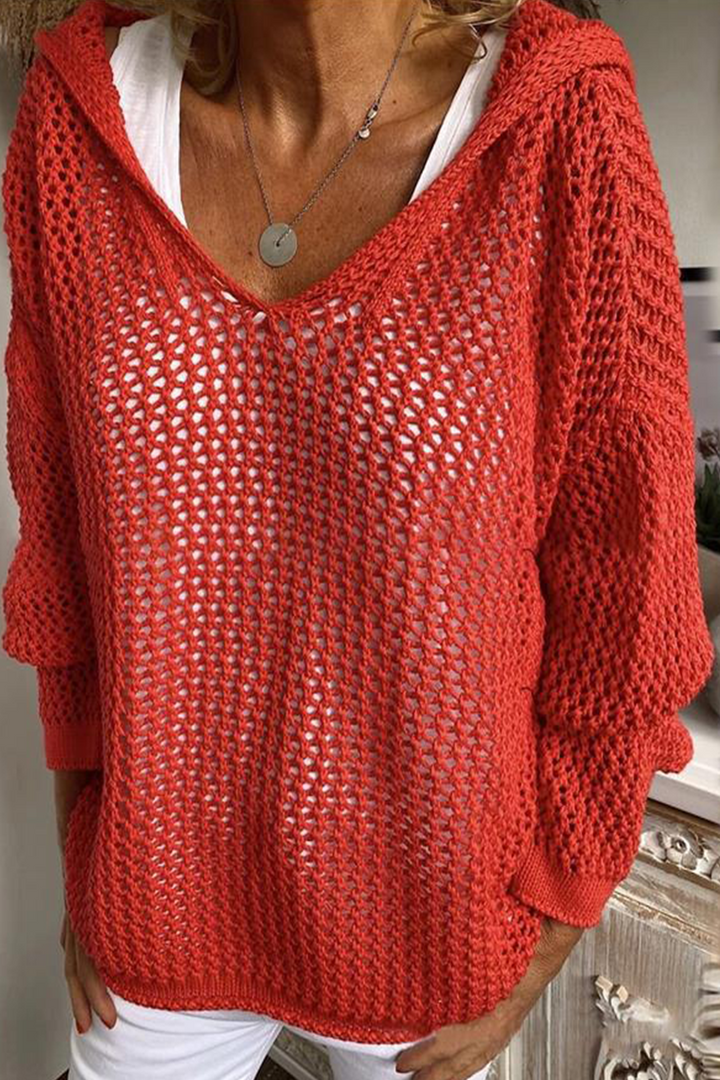 Levoire | Veste D’Hiver Longue À Lignes Pures Rouge