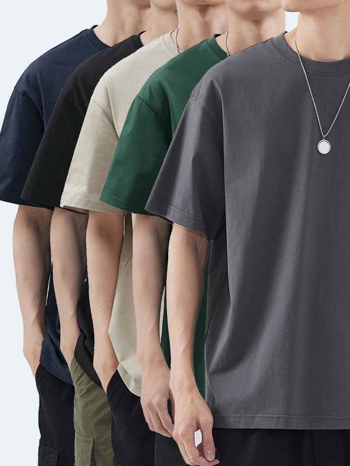 Levoire | 5 Pack Décontractées Coton Pour Hommes T-Shirts Seosväri 1
