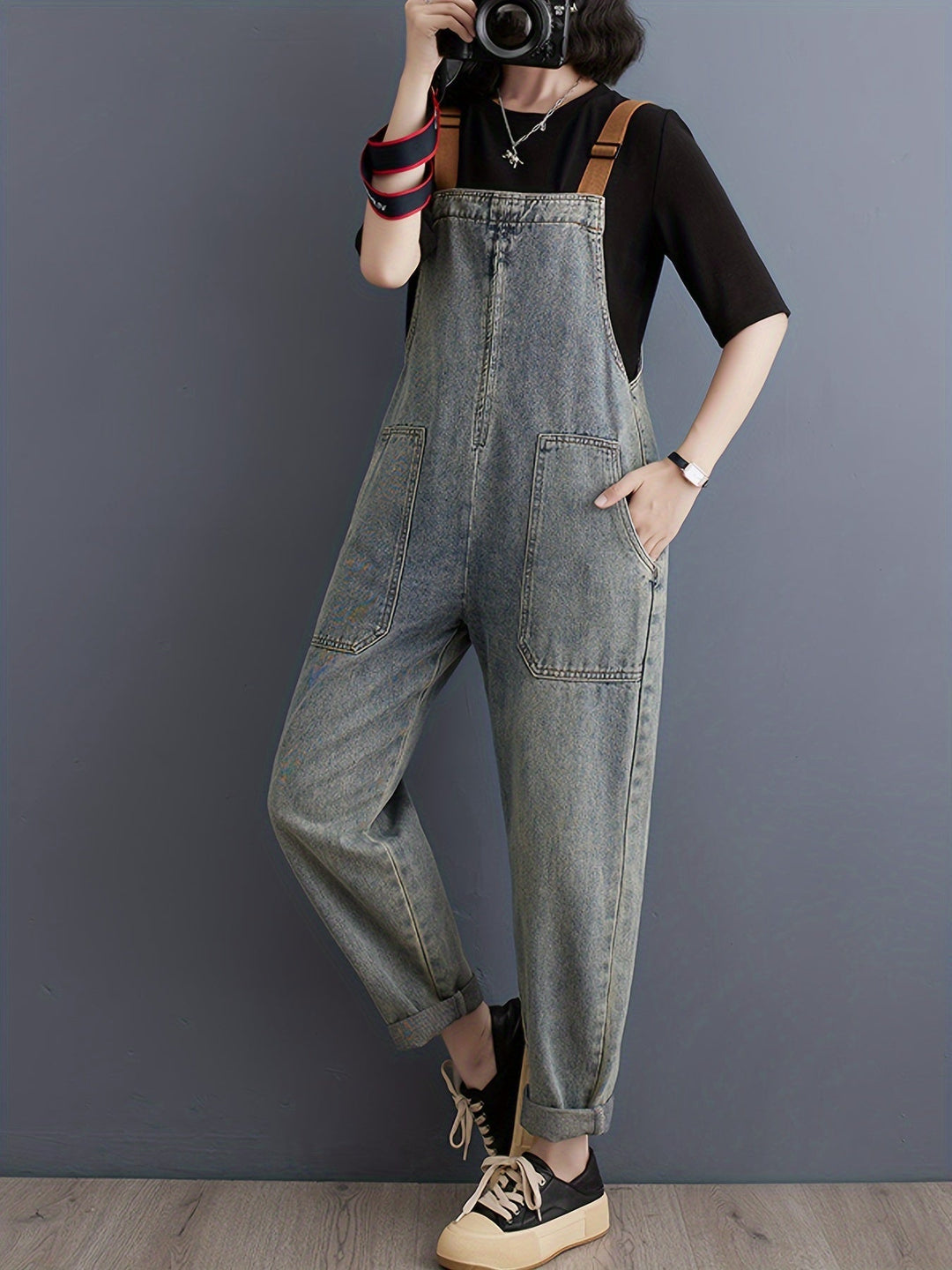 Levoire | Combinaison En Denim Unie Pour Femmes