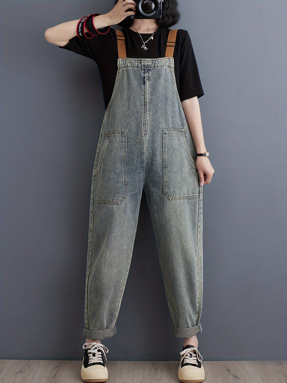 Levoire | Combinaison En Denim Unie Pour Femmes