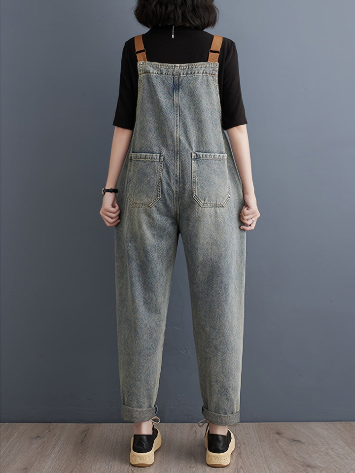 Levoire | Combinaison En Denim Unie Pour Femmes