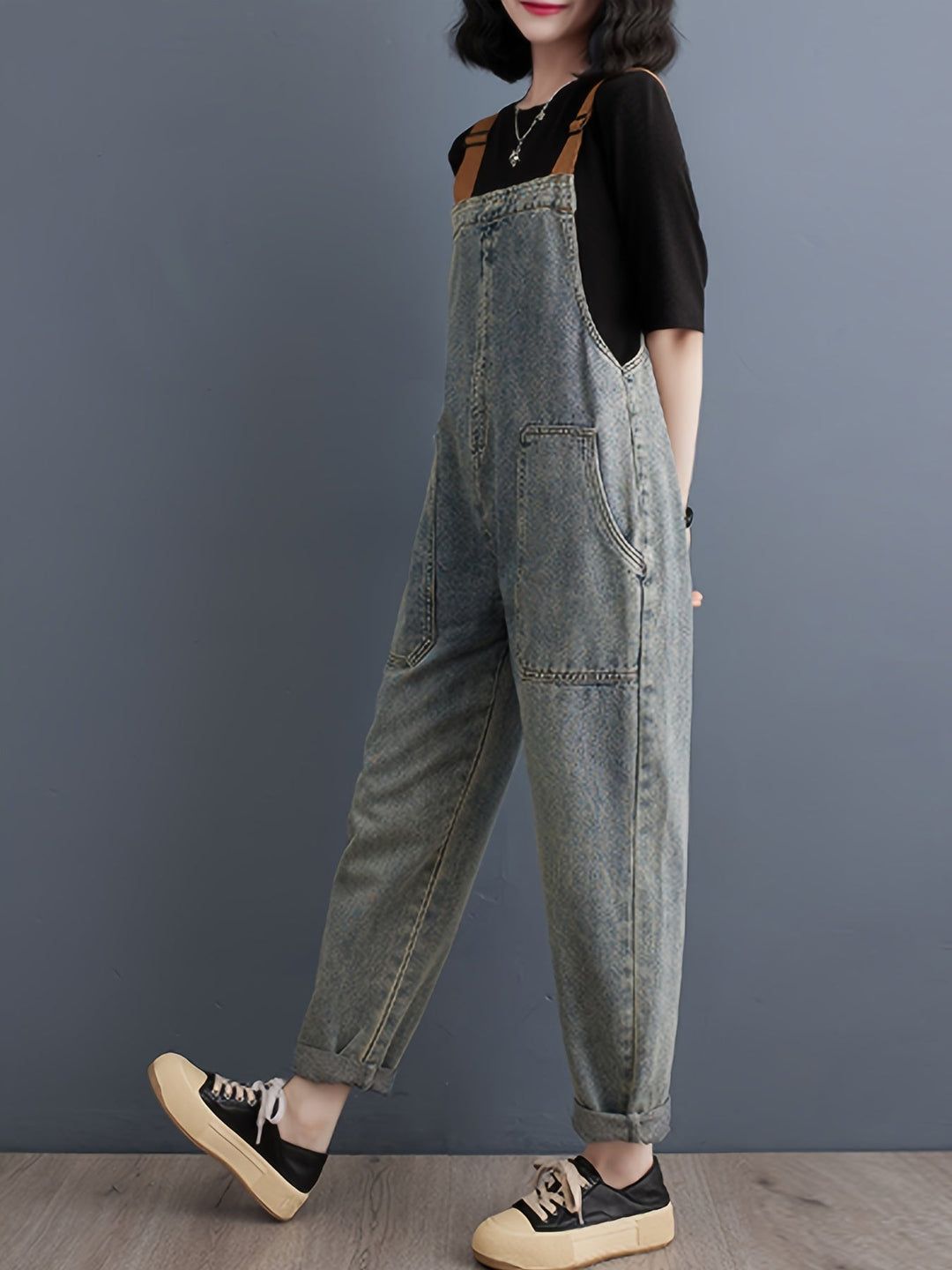 Levoire | Combinaison En Denim Unie Pour Femmes