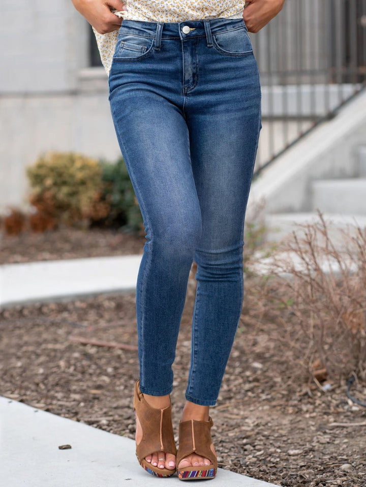 Levoire | Pantalon Skinny Bleu Pestyt Avec Poches