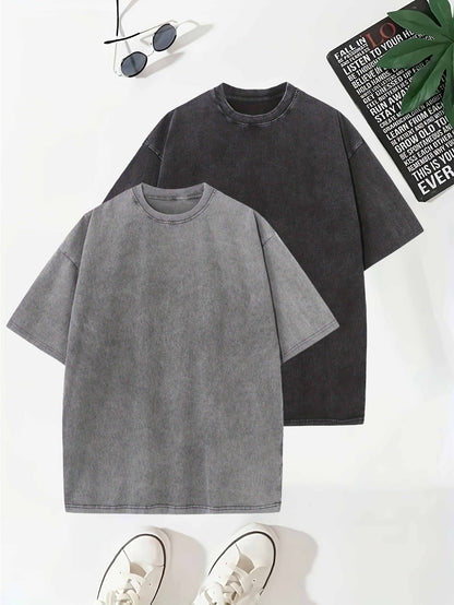 Levoire | 2 Pcs Lavage De Cueillette De Raisin Thé En Coton Noir+Gris