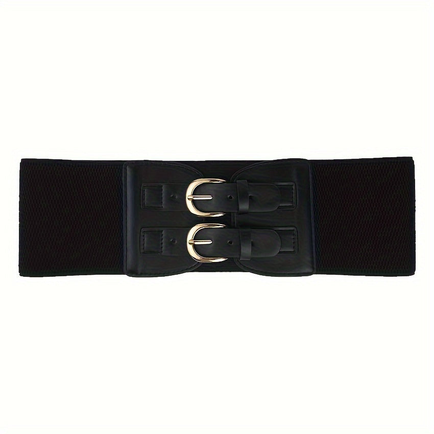 Levoire | Double Boucles Similicuir Ceinture Large Élégante & Flatteuse