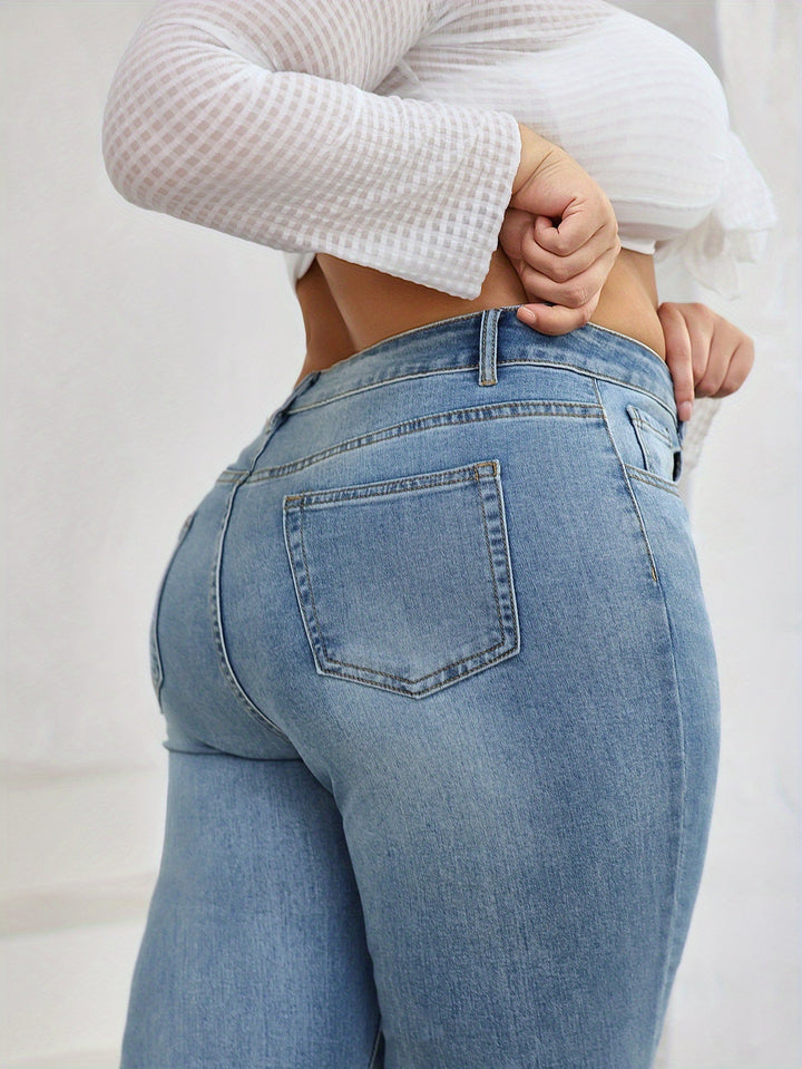 Levoire | Jeans De Location Grande Taille Taille Haute Et Coupe Droite
