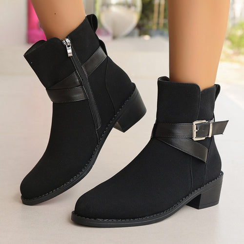 Levoire | Bottes De Cow-Boy Rétro Noires Pour Femmes