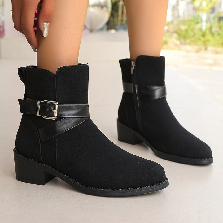Levoire | Bottes De Cow-Boy Rétro Noires Pour Femmes