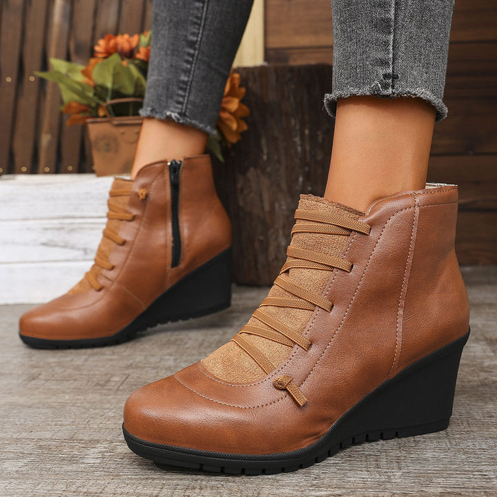 Levoire | Bottes Noires Élégantes Avec Talon Pour Femmes Hellebraun-1